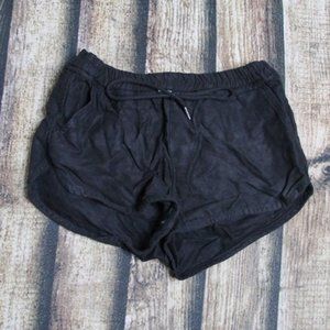 Community Aritzia Black Linen Blend Shorts Size XXS